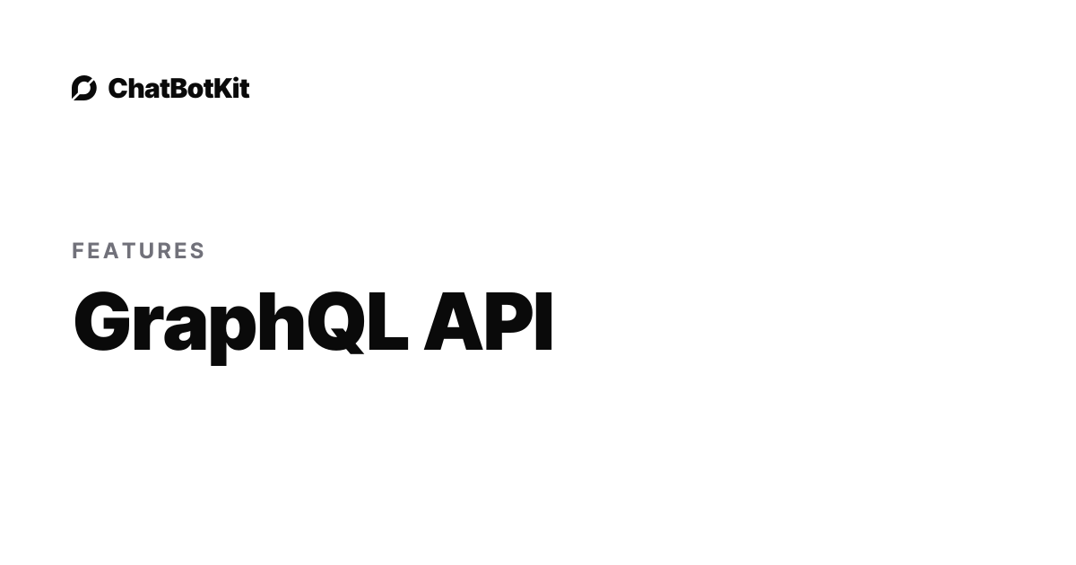 GraphQL API