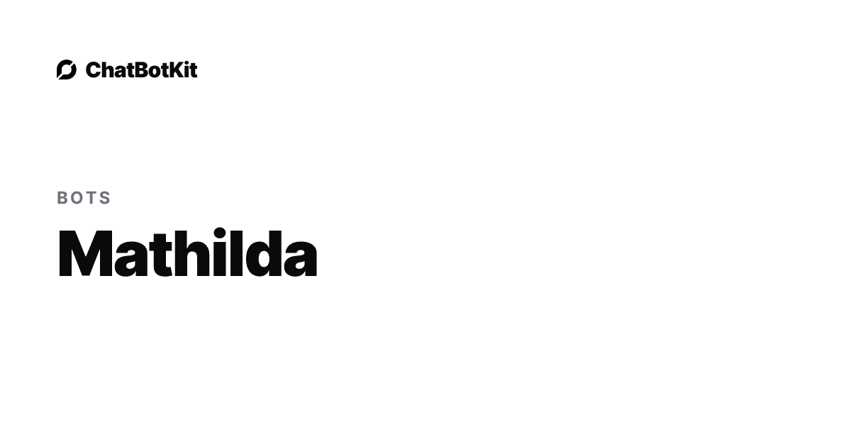 Mathilda